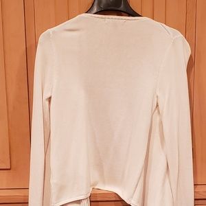 Banana Republic Sweaters - Banana Republic, Winter white cardigan with fringe Banana Republic Sweaters - Banana Republic, Winter white cardigan with fringe